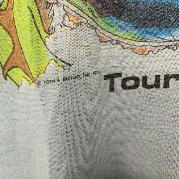 True Vintage 1978 Kansas Tour T Shirt XL - Picture 3 of 6